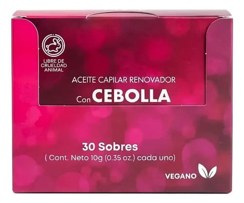 Caja X 30 Aceite Capilar Cebolla Sachet 10g