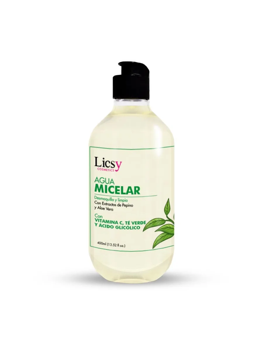 Agua Micelar con Vitamina C Te Verde y Acido Glicolico Maxi 400ml
