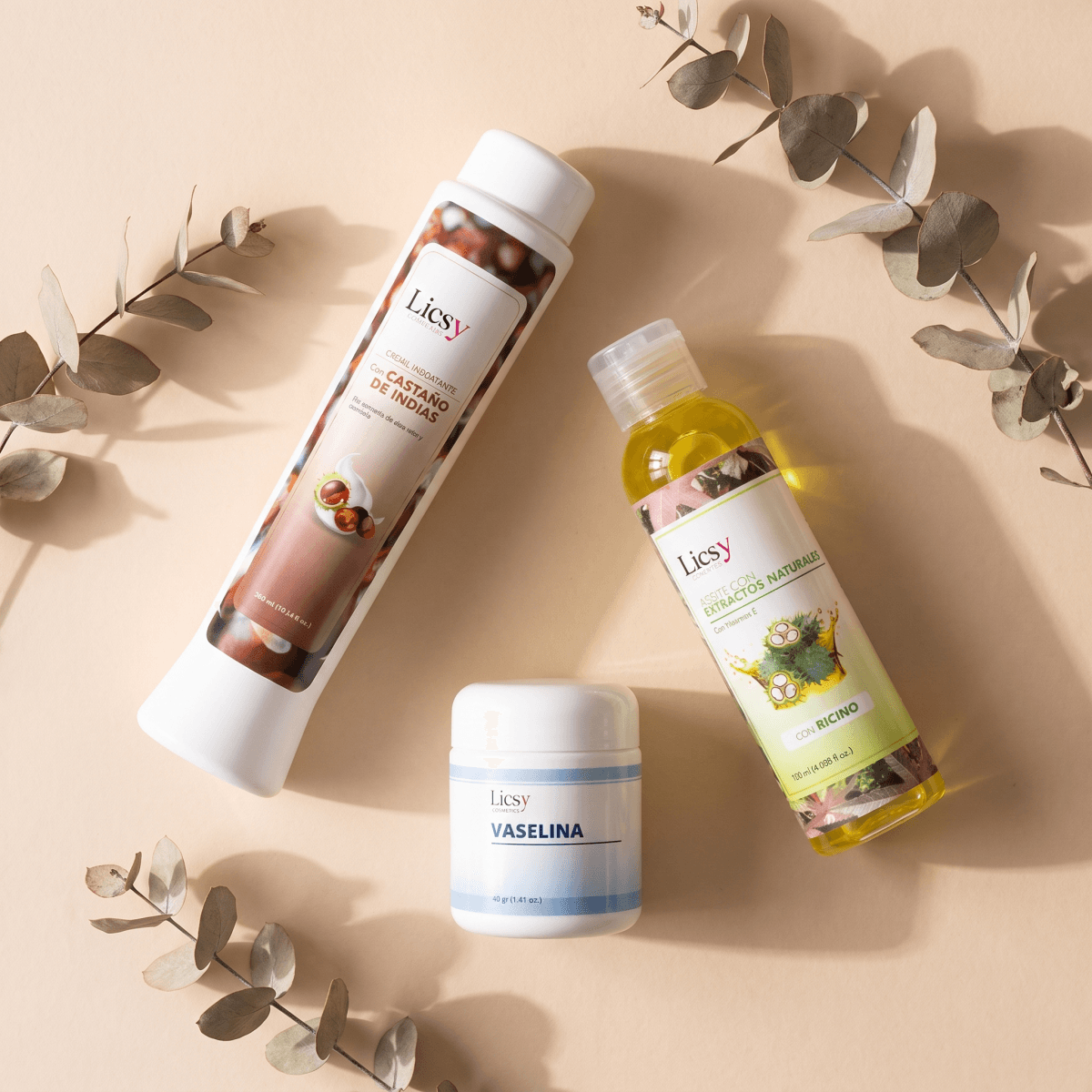 Kit Piernas Hidratacion Profunda: crema con castaño de indias, aceite de ricino y vaselina