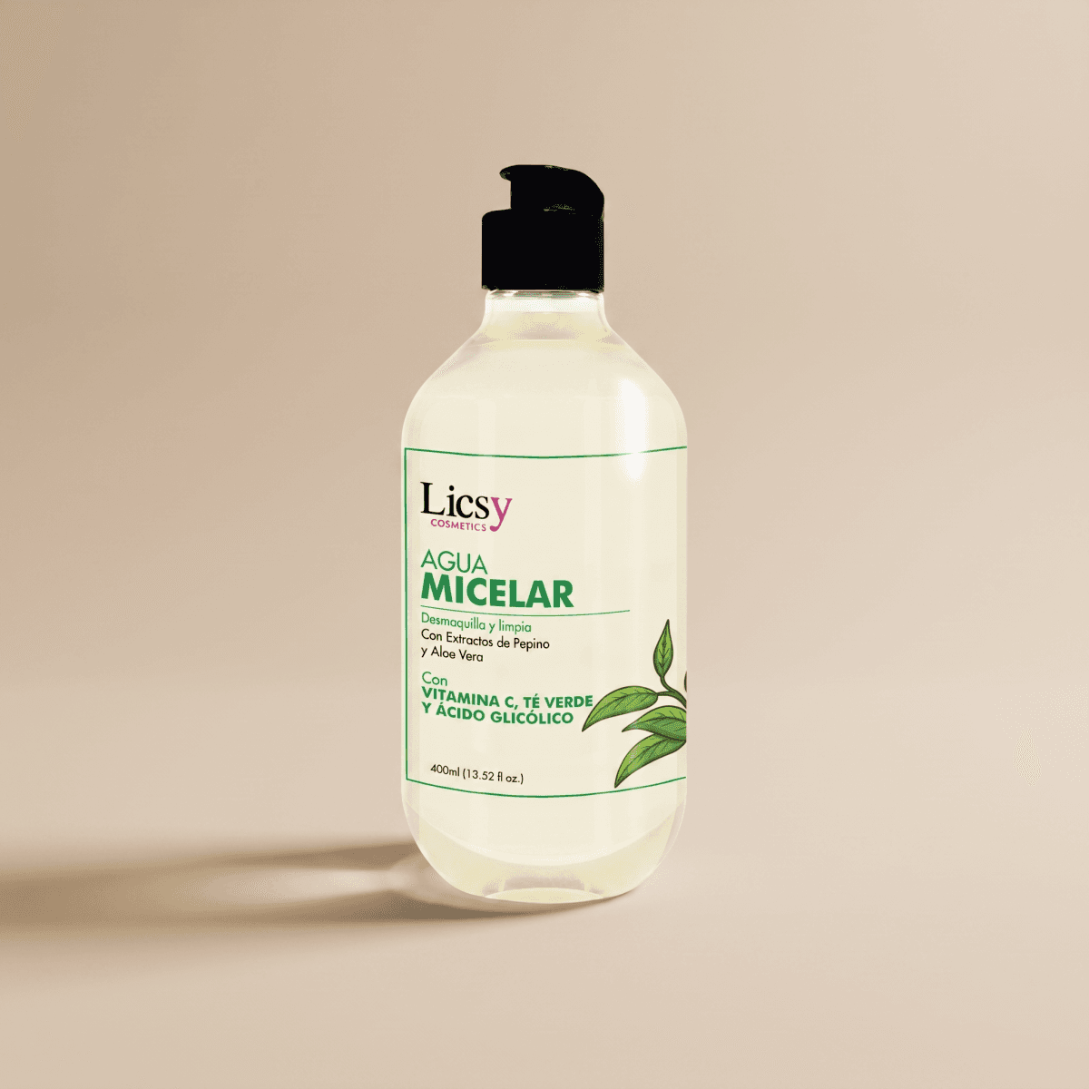 Agua Micelar con Vitamina C Te Verde y Acido Glicolico