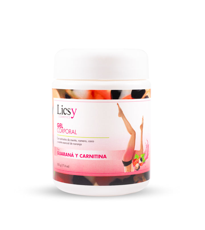 Gel Corporal Guaran + Carnitina Licsy Cosmetics Gel Corporal Guaran + Carnitina Licsy Cosmetics