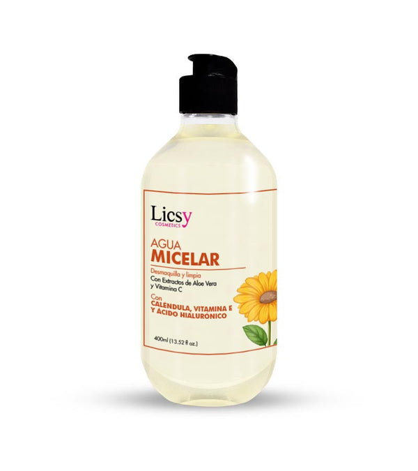 Agua Micelar con Caléndula y Ácido Hialurónico 200ml / 400ml