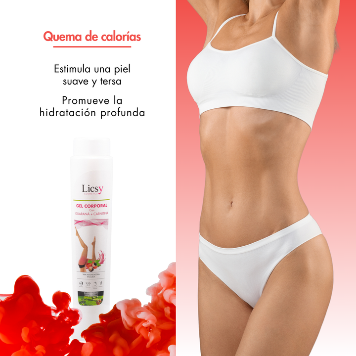 Gel Corporal Guaran + Carnitina Licsy Cosmetics Gel Corporal Guaran + Carnitina Licsy Cosmetics