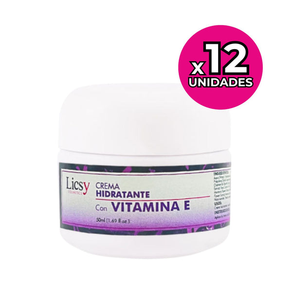 12 Unidades de Crema Hidratante con Vitamina E 50ml