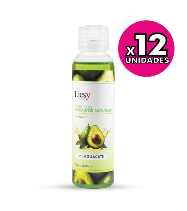 12 Unidades de Aceite Corporal de Aguacate 60ml / 120ml / 240ml